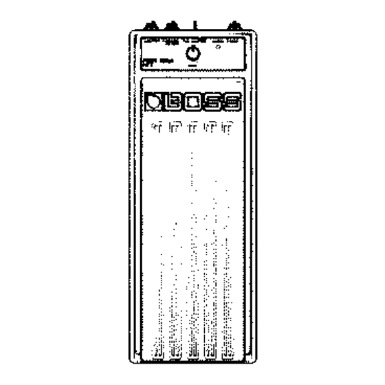 BOSS FW-3 FOOT WAH OWNER'S MANUAL Pdf Download | ManualsLib