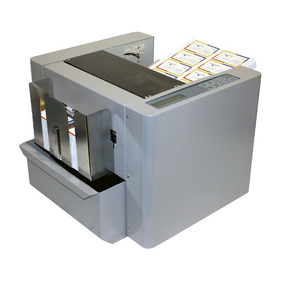Duplo DocuCutter CC-228 Service And Parts Manual