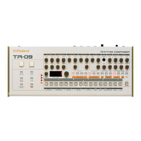Roland TR-09 Specifications
