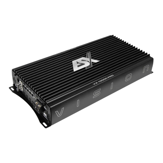 ESX Vision VX 13000 PRO Owner's Manual