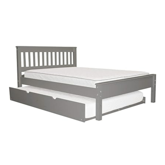 Bedz King Full Mission Bed BK851 Assembly Instructions Manual