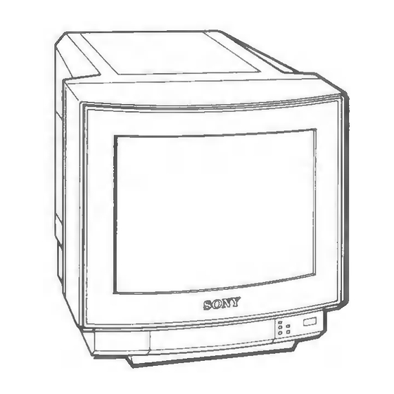 Sony TRINITRON GVM-1300 Service Manual