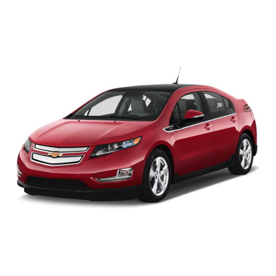 Chevrolet 2014 VOLT Owner's Manual