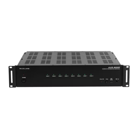 McLelland AVD-800P Manual