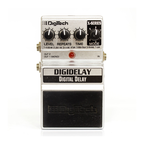 DIGITECH DIGIDELAY MANUAL Pdf Download ManualsLib
