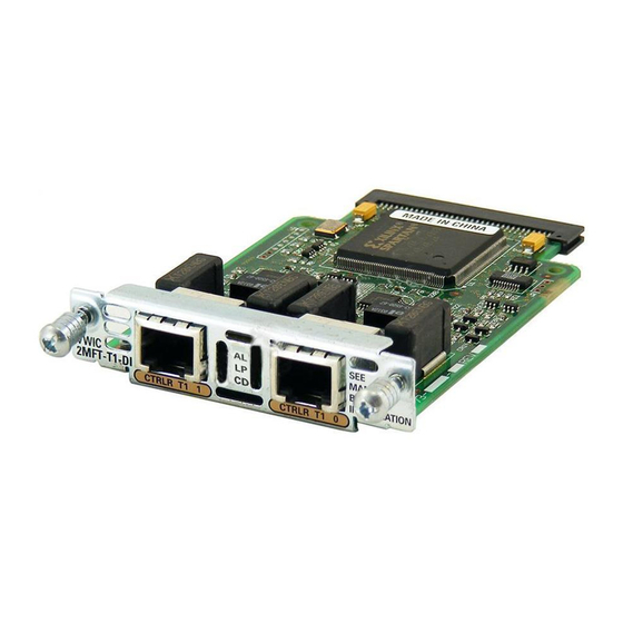 CISCO VWIC2MFTT1 MULTIFLEX TRUNK VOICE/WAN INTERFACE CARD EXPANSION