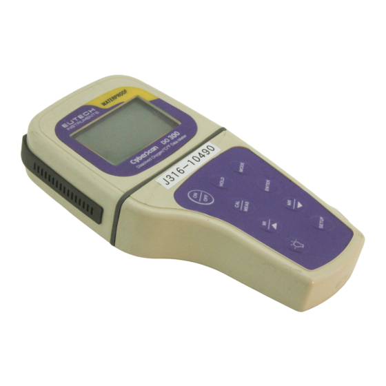 Eutech Instruments Cyberscan Do Dissolved Oxygen Portable Meter