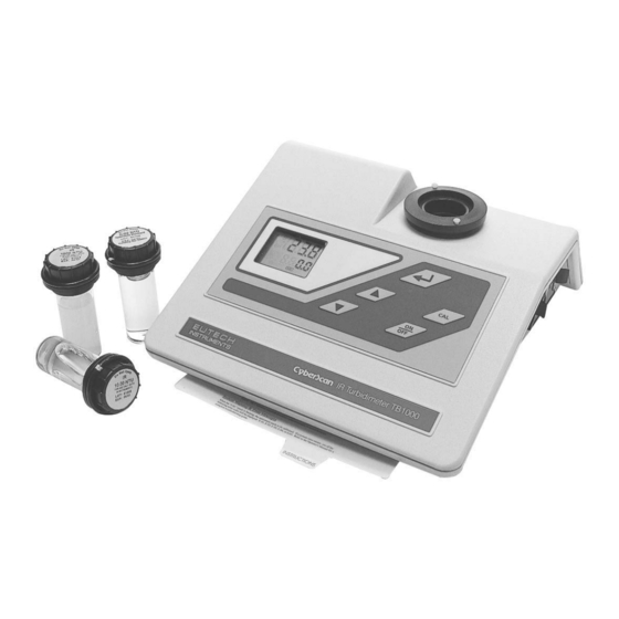 EUTECH INSTRUMENTS CYBERSCAN TB 1000 TURBIDITY METER INSTRUCTION MANUAL