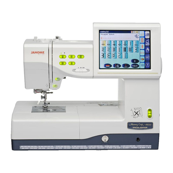 Janome MC11000SE Instruction Manual