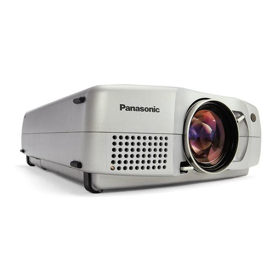 PANASONIC L711U XGA LCD PROJECTOR OPERATING INSTRUCTIONS MANUAL Pdf