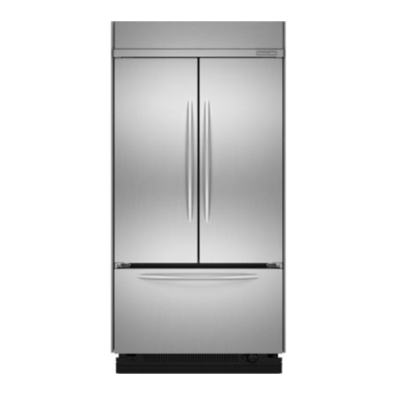 KitchenAid KBFC42FTS - 42" Bottom Mount Refrigerator Installation Manual