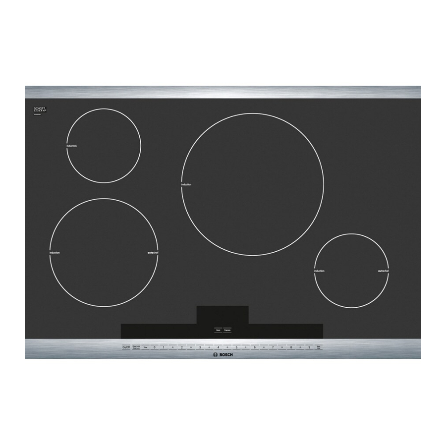 BOSCH NIT8065UC STRIPS 800 30" INDUCTION COOKTOP MANUAL DE RÉFÉRENCE