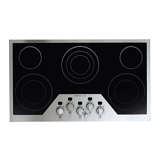 ELECTROLUX E36EC65ESS ICON 36"DROPIN ELECTRIC COOKTOP WIRING DIAGRAM