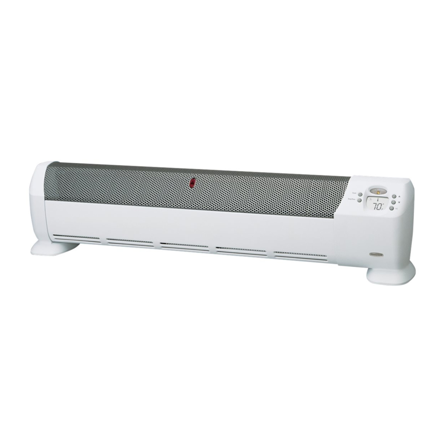 Honeywell HZ519 - Digital Low Profile Silent Comfort Heater Owner's Manual