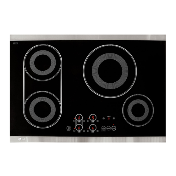 LG LCE30845 30IN INDUCTION COOKTOP SERVICE MANUAL Pdf Download