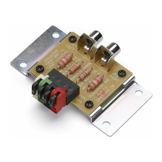 RUSSOUND ADP1.2 INSTRUCTION MANUAL Pdf Download ManualsLib