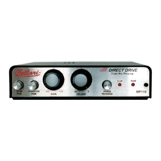 ROLLS MP110 DIRECT DRIVE OWNER'S MANUAL Pdf Download ManualsLib