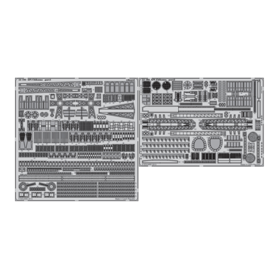 Eduard IJN Chikuma Assembly Instructions Manual