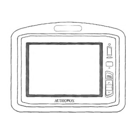 Audiovox Electronics LCM5620PKG Installation And Operation Manual