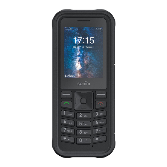 Sonim XP100 Quick Start Manual