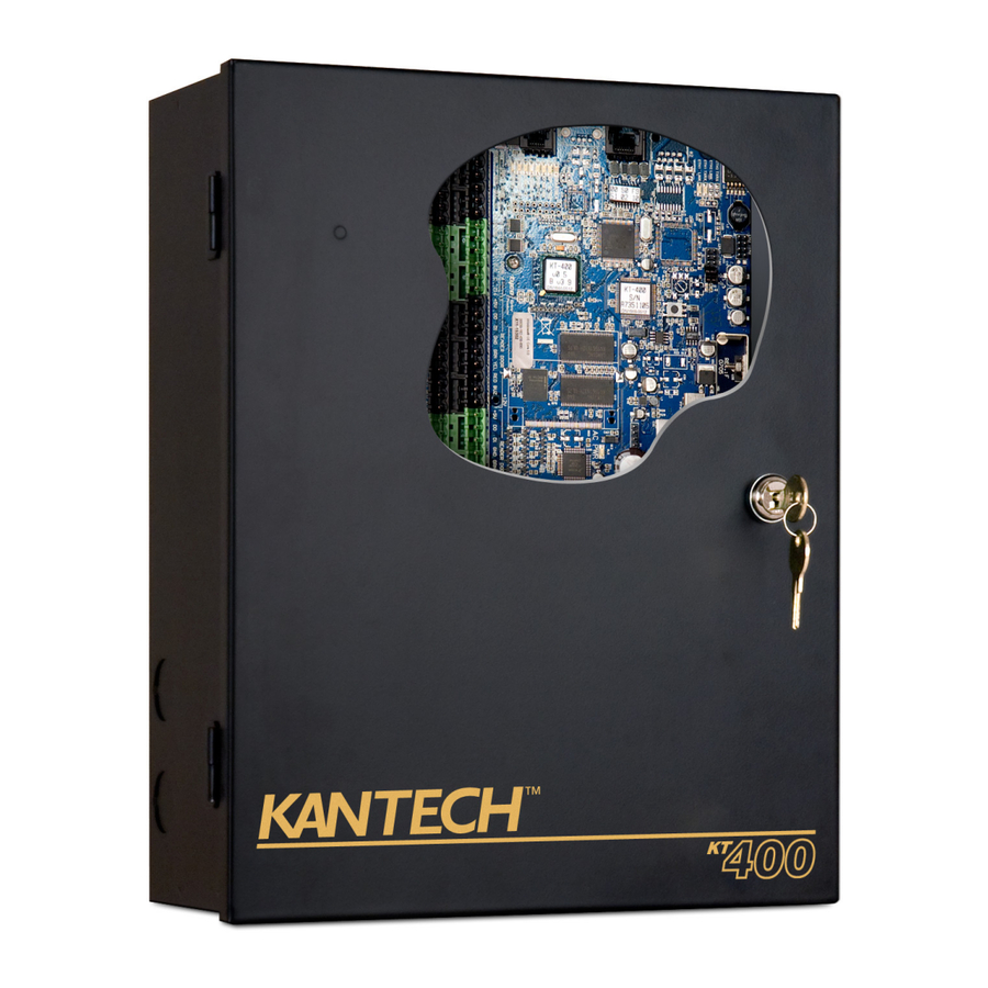 Kantech Ethernet Four-Door Controller KT-400 Installation Manual