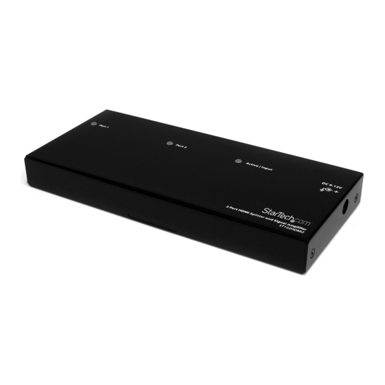 StarTech.com ST122HDMI2 Instruction Manual