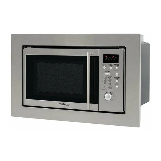 Zelmer 29Z013 Built-in Microwave Oven Manuals