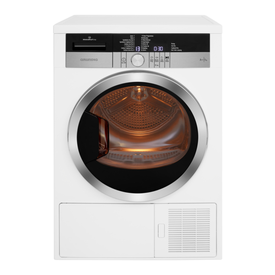 User Manuals: Grundig GTN 38250 MGC Pump Tumble Dryer