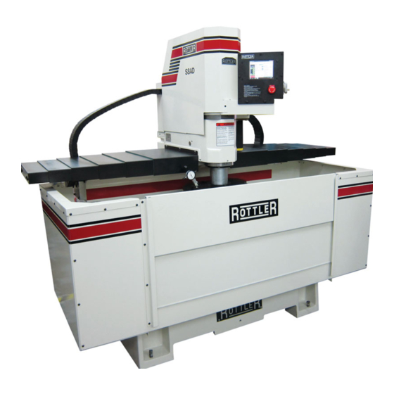Rottler SAD Series Operation And Maintenance Manual