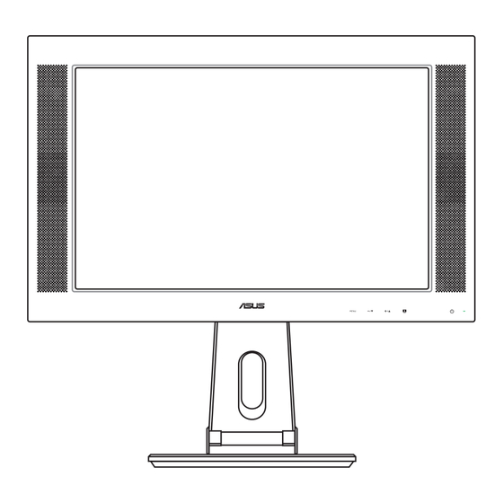 Asus PW191A LCD Monitor Manuals