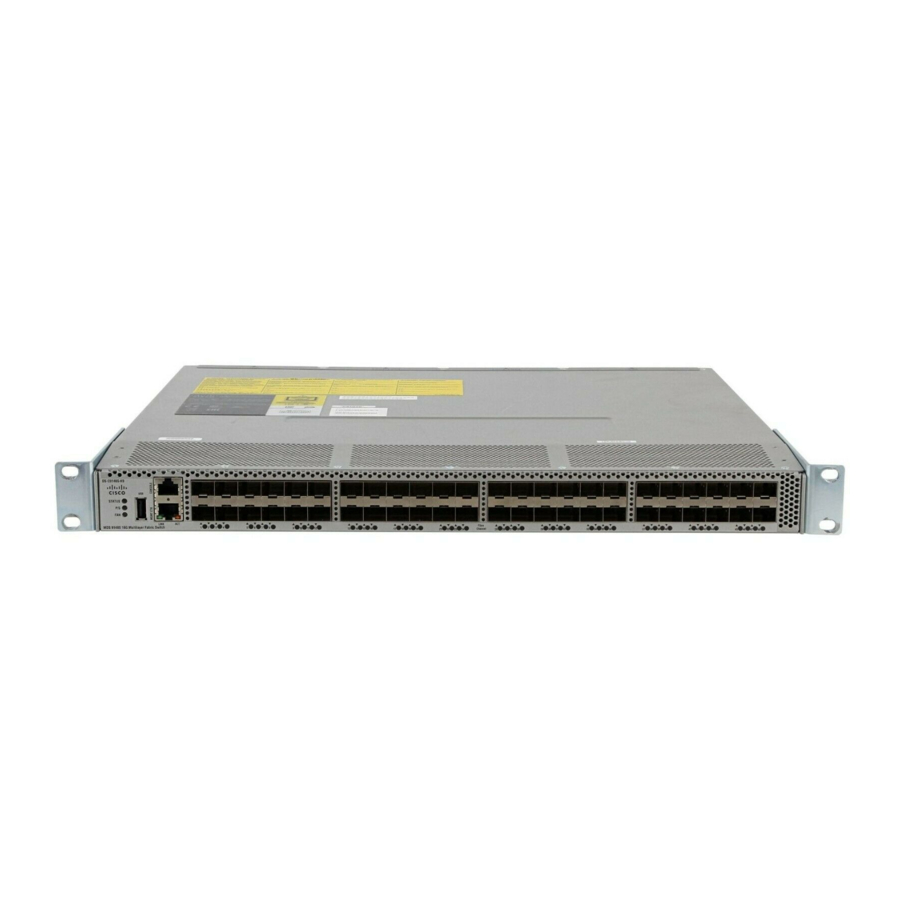 Cisco MDS 9148S Hardware Installation Manual