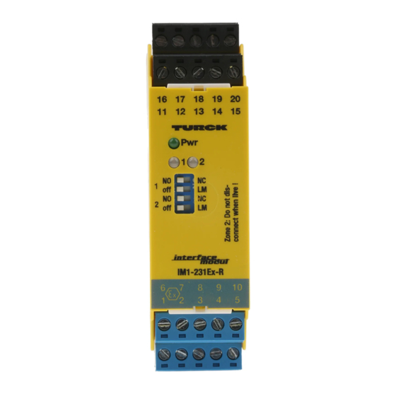 turck IM1-231Ex-R Manual
