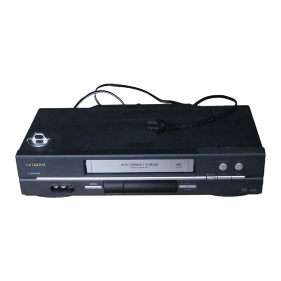Hitachi VT-FX665AC Service Manual