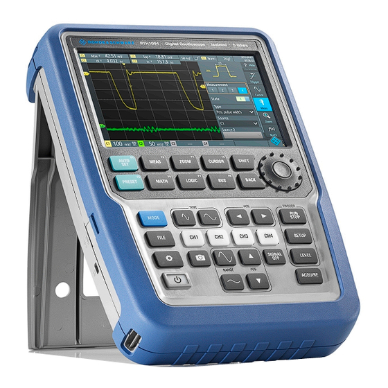 Rohde & Schwarz Scope Rider RTH Getting Started