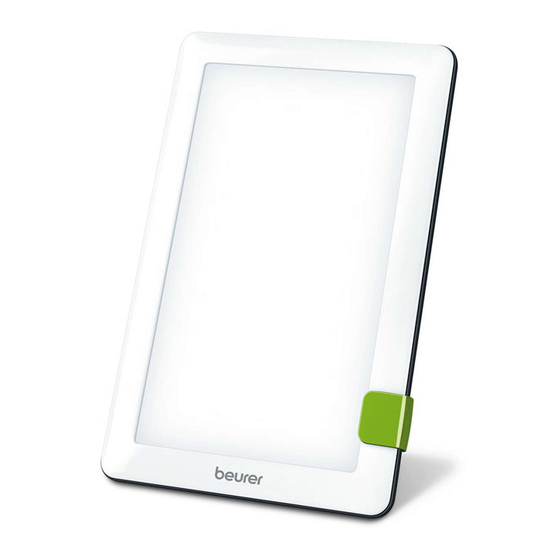 Beurer TL 30 Instructions For Use Manual