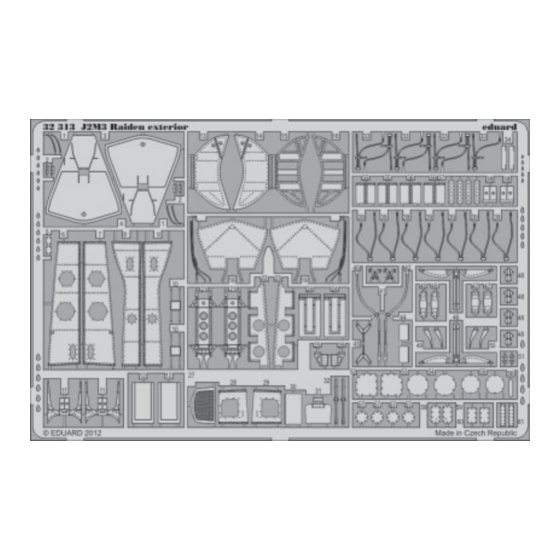 Eduard J2M3 Raiden exterior Quick Start Manual