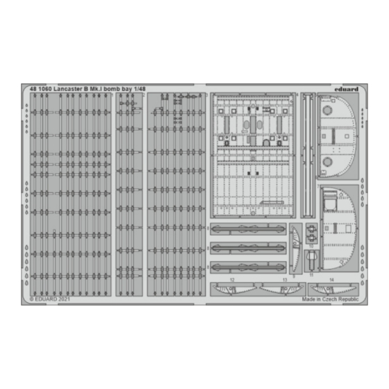 Eduard Lancaster B Mk.I bomb bay Assembly Instructions