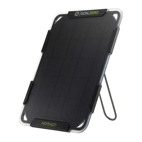 GOAL ZERO NOMAD 5 User Manual