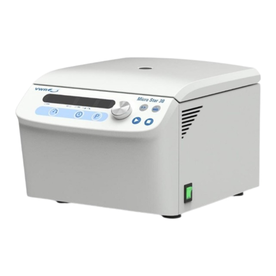 avantor VWR MICRO STAR 30 Manuals