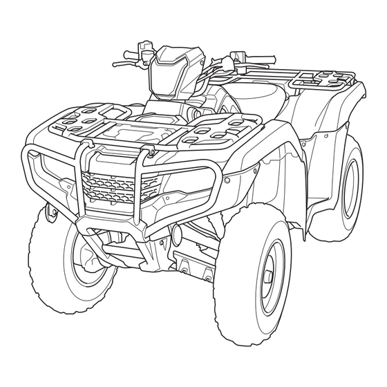 Honda FOURTRAX FOREMAN 4X4 2024 Owner's Manual