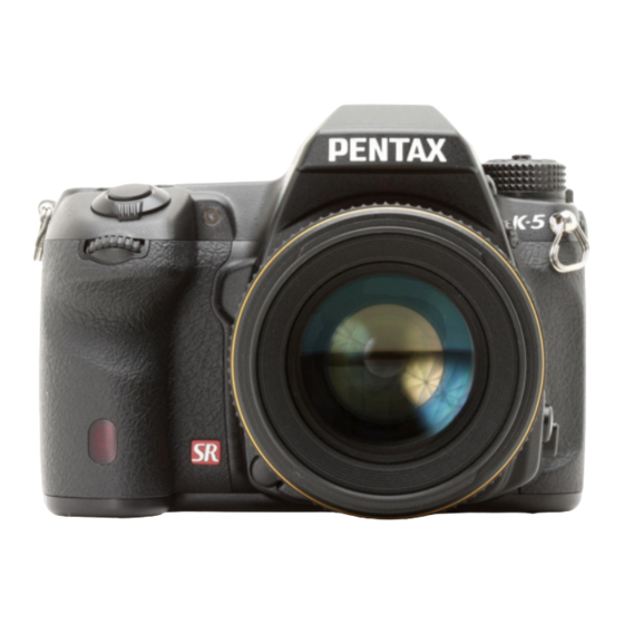 Pentax K-5 Operating Manual