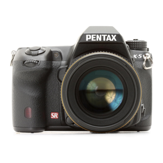 Pentax K-5 Operating Manual