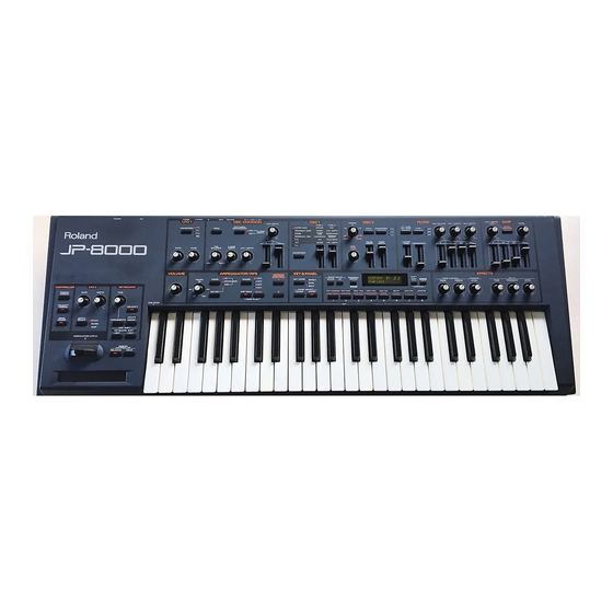 Roland JP-8000 Owner's Manual
