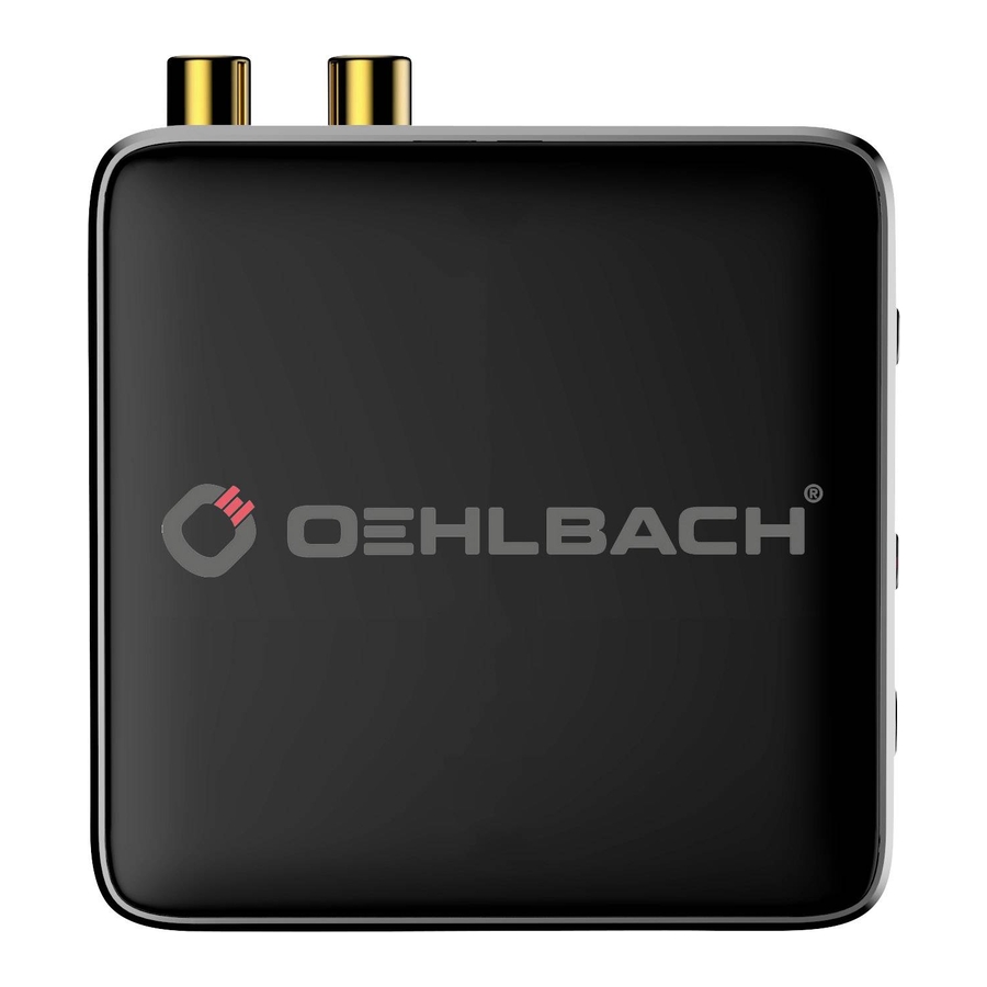 Oehlbach BTR 5.2 transmisor receptor de audio Bluetooth de altas