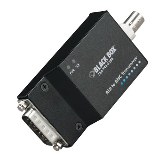 Black Box LE1601A Manual