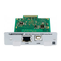 Hameg HO730 Installation Manuallines