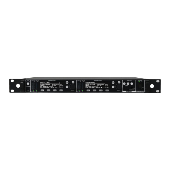WisyCom MTK982 User Manual