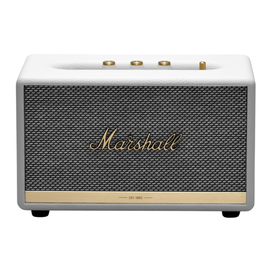 Marshall Acton II Bluetooth - Portable Speaker Manual