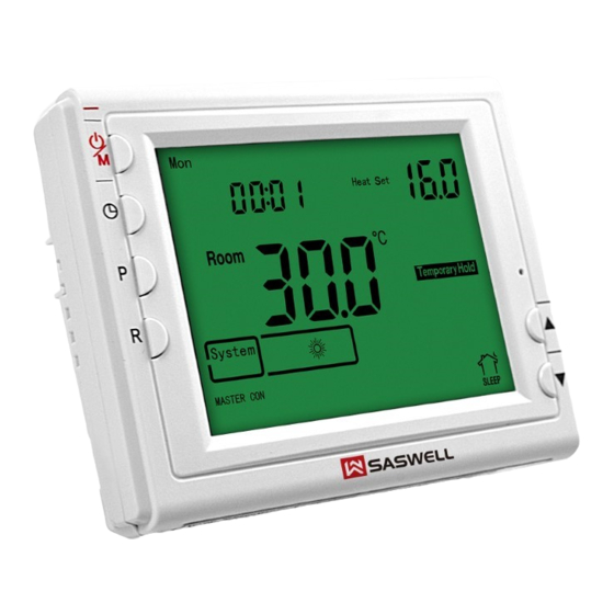 Saswell SAS908XWHB-7 Thermostat Manuals