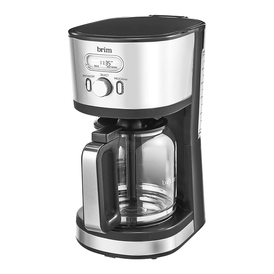 User Manuals: brim 50021 Programmable Coffee Maker